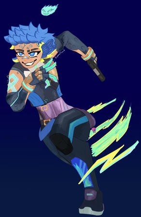 PajamaToad as Neon from Valorant PajamaToad as Neon from Valorant
